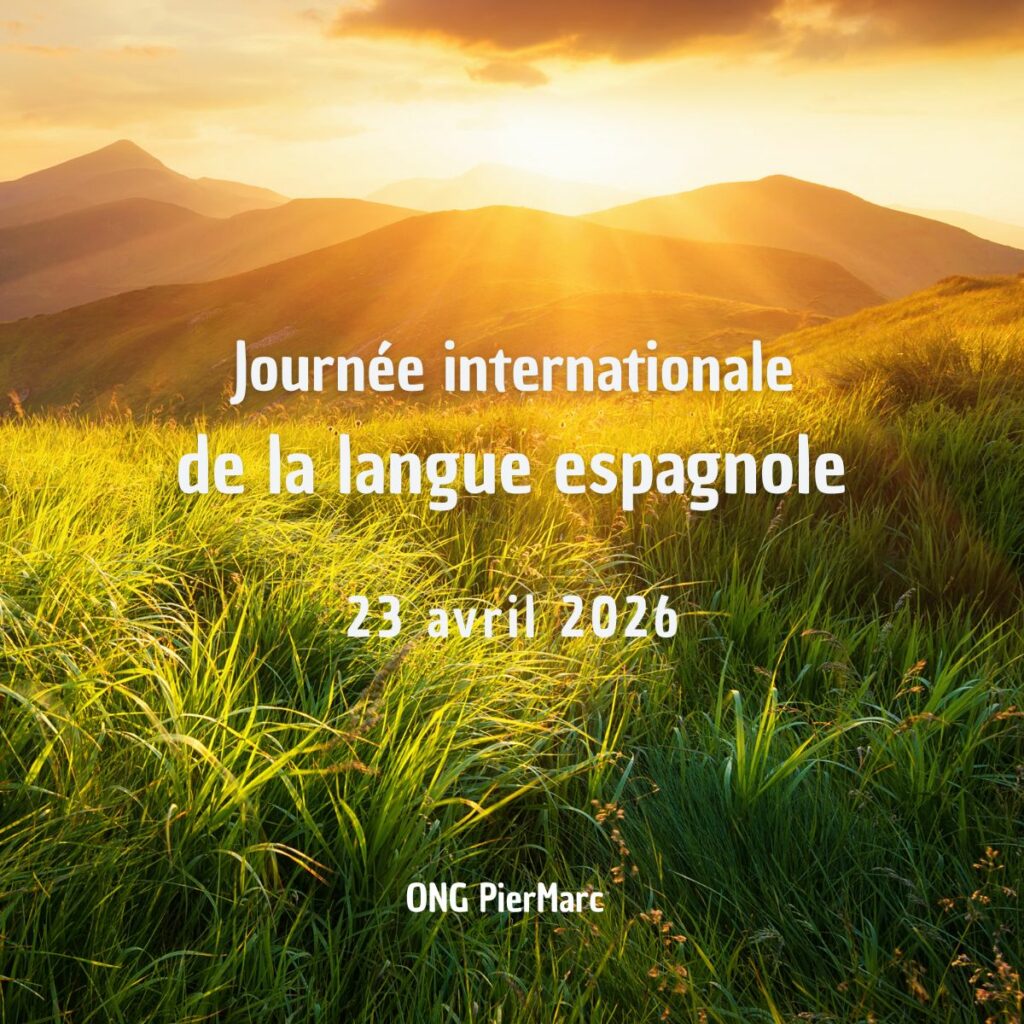 Paysage en relief éclairé par le soleil, symbolisant la richesse des langues et la rencontre entre les cultures.